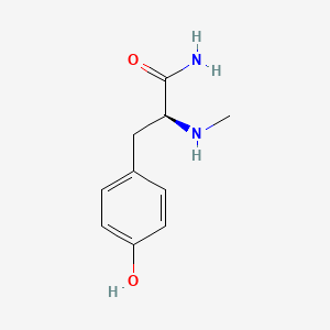 molecular formula C10H14N2O2 B1444724 (S)-3-(4-羟基苯基)-2-(甲基氨基)丙酰胺 CAS No. 149967-91-9