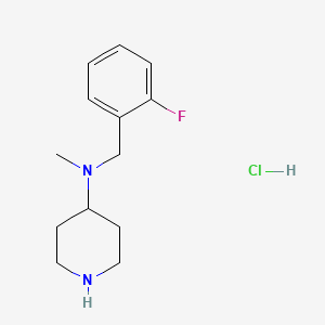 molecular formula C13H20ClFN2 B1444726 N-(2-氟苄基)-N-甲基哌啶-4-胺盐酸盐 CAS No. 1261235-83-9