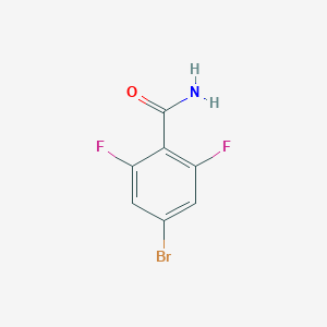 molecular formula C7H4BrF2NO B1444744 4-Bromo-2,6-difluorobenzamide CAS No. 840481-49-4