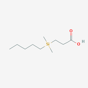 3-[Dimethyl(pentyl)silyl]propanoic acid