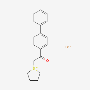 Thiophenium, tetrahydro-1-(p-phenylphenacyl)-, bromide