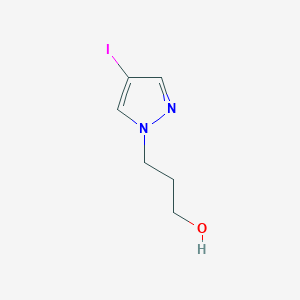 molecular formula C6H9IN2O B1444761 3-(4-Iodopyrazol-1-yl)-propan-1-ol CAS No. 1341668-61-8