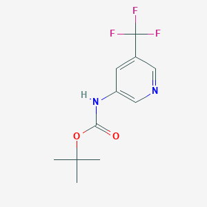 molecular formula C11H13F3N2O2 B1444764 3-(Boc-amino)-5-trifluoromethyl-pyridine CAS No. 1187055-61-3