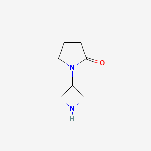 molecular formula C7H12N2O B1444771 1-(Azetidin-3-yl)pyrrolidin-2-one CAS No. 1257294-05-5