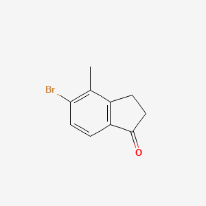 molecular formula C10H9BrO B1444774 5-bromo-4-methyl-2,3-dihydro-1H-inden-1-one CAS No. 903557-48-2