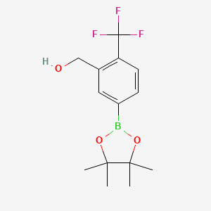 (5-(4,4,5,5-Tetramethyl-1,3,2-dioxaborolan-2-yl)-2-(trifluoromethyl)phenyl)methanol