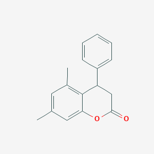 5,7-Dimethyl-4-phenyl-3,4-dihydro-2H-1-benzopyran-2-one