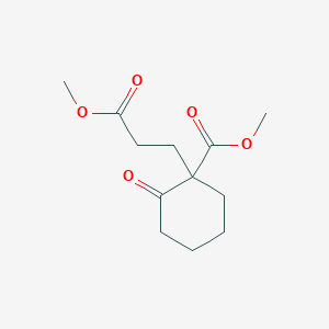 Cyclohexanepropanoic acid, 1-(methoxycarbonyl)-2-oxo-, methyl ester