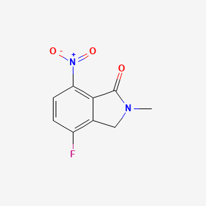 molecular formula C9H7FN2O3 B1444779 4-氟-2-甲基-7-硝基异吲哚啉-1-酮 CAS No. 881415-06-1