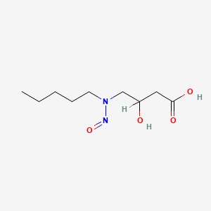 3-Hydroxy-4-[nitroso(pentyl)amino]butanoic acid