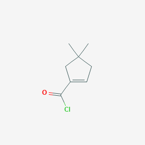 4,4-Dimethylcyclopent-1-ene-1-carbonyl chloride