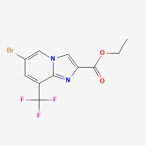 Ethyl 6-bromo-8-(trifluoromethyl)imidazo[1,2-A]pyridine-2-carboxylate