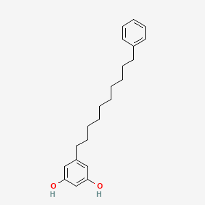 5-(10-Phenyldecyl)benzene-1,3-diol