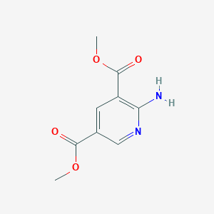 molecular formula C9H10N2O4 B1444784 2-氨基-吡啶-3,5-二甲酸二甲酯 CAS No. 1187930-77-3