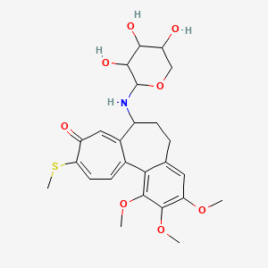 Benzo(a)heptalen-9(5H)-one, 7-(alpha-L-arabinosylamino)-6,7-dihydro-1,2,3-trimethoxy-10-(methylthio)-, (S)-