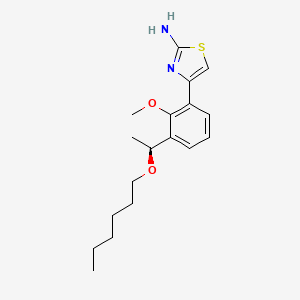 B1444790 (S)-4-(3-(1-(Hexyloxy)ethyl)-2-methoxyphenyl)thiazol-2-amine CAS No. 1110767-98-0