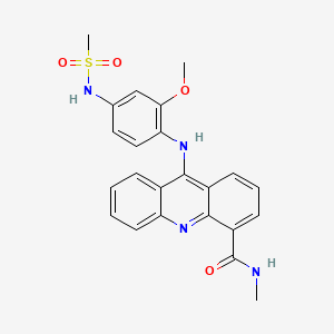 4-Acridinecarboxamide, 9-((2-methoxy-4-((methylsulfonyl)amino)phenyl)amino)-N-methyl-