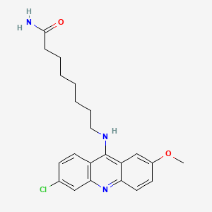 Octanamide, 8-((6-chloro-2-methoxy-9-acridinyl)amino)-