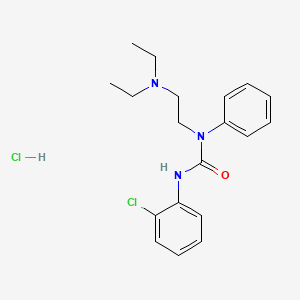 Urea, 1-(o-chlorophenyl)-3-(2-(diethylamino)ethyl)-3-phenyl-, hydrochloride