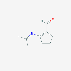 2-[(Propan-2-ylidene)amino]cyclopent-1-ene-1-carbaldehyde