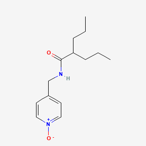 molecular formula C14H22N2O2 B14447963 N-[(1-Oxo-1lambda~5~-pyridin-4-yl)methyl]-2-propylpentanamide CAS No. 77502-40-0