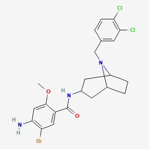 exo-4-Amino-5-bromo-2-methoxy-N-(8-(3,4-dichlorobenzyl)-8-azabicyclo(3.2.1)oct-3-yl)benzamide