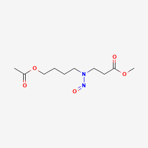 beta-ALANINE, N-(4-HYDROXYBUTYL)-N-NITROSO-, METHYL ESTER, ACETATE