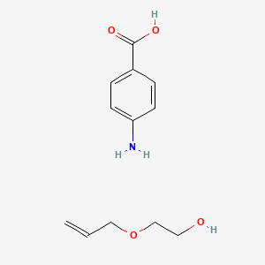 molecular formula C12H17NO4 B14447999 4-Aminobenzoic acid--2-[(prop-2-en-1-yl)oxy]ethan-1-ol (1/1) CAS No. 78245-91-7