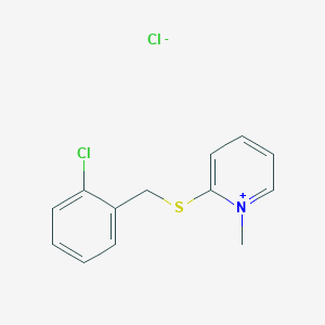 2-{[(2-Chlorophenyl)methyl]sulfanyl}-1-methylpyridin-1-ium chloride