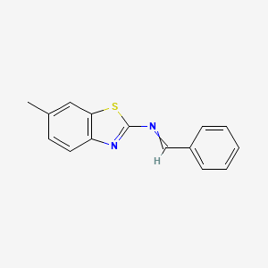 N-(6-Methyl-1,3-benzothiazol-2-yl)-1-phenylmethanimine