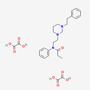 oxalic acid;N-phenyl-N-[2-[3-(2-phenylethyl)-1,3-diazinan-1-yl]ethyl]propanamide