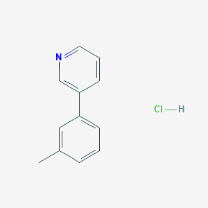 3-(3-Methylphenyl)pyridine;hydrochloride