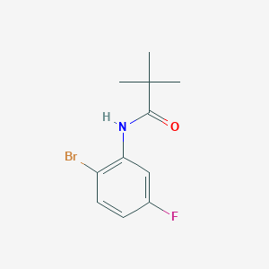 B1444813 N-(2-Bromo-5-fluorophenyl)pivalamide CAS No. 885609-84-7