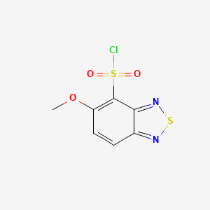 molecular formula C7H5ClN2O3S2 B1444814 5-Methoxy-2,1,3-benzothiadiazole-4-sulfonyl chloride CAS No. 834869-40-8