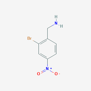 molecular formula C7H7BrN2O2 B1444817 (2-溴-4-硝基苯基)甲胺 CAS No. 1184618-20-9