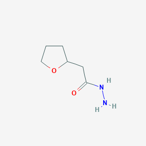molecular formula C6H12N2O2 B1444824 2-(Tetrahydrofuran-2-yl)acetohydrazide CAS No. 99115-35-2