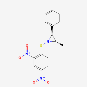 Aziridine, 1-[(2,4-dinitrophenyl)thio]-2-methyl-3-phenyl-, trans-