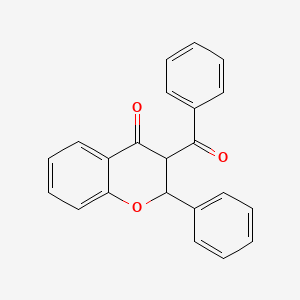 4H-1-Benzopyran-4-one, 3-benzoyl-2,3-dihydro-2-phenyl-