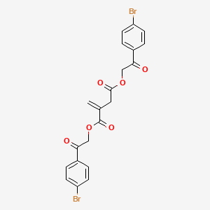 Succinic acid, methylene-, bis(p-bromophenacyl) ester