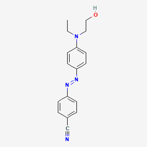 4-[(E)-{4-[Ethyl(2-hydroxyethyl)amino]phenyl}diazenyl]benzonitrile