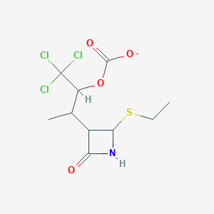 1,1,1-Trichloro-3-[2-(ethylsulfanyl)-4-oxoazetidin-3-yl]butan-2-yl carbonate