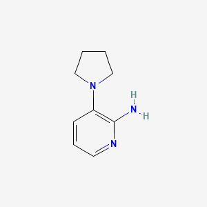 molecular formula C9H13N3 B1444831 3-(Pyrrolidin-1-yl)pyridin-2-amine CAS No. 1286273-39-9