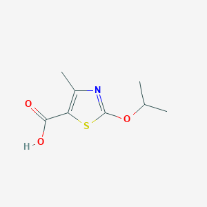 molecular formula C8H11NO3S B1444832 2-Isopropoxy-4-methyl-1,3-thiazole-5-carboxylic acid CAS No. 1374407-95-0