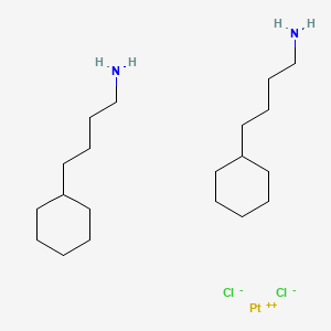 molecular formula C20H42Cl2N2Pt B14448329 cis-Bis(cyclohexylbutylammine)dichloroplatinum (II) CAS No. 75862-17-8