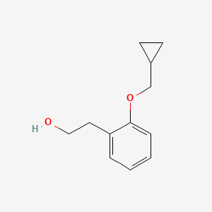 molecular formula C12H16O2 B1444833 2-(2-(Cyclopropylmethoxy)phenyl)ethanol CAS No. 1384452-88-3