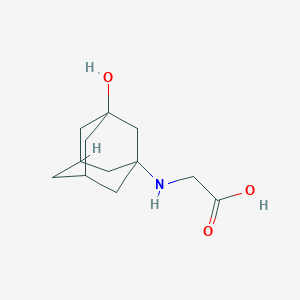 molecular formula C12H19NO3 B1444834 Ácido 2-((3-hidroxiadamantan-1-il)amino)acético CAS No. 1032564-18-3