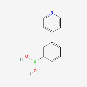molecular formula C11H10BNO2 B1444835 [3-(Pyridin-4-yl)phenyl]boronic acid CAS No. 337536-25-1