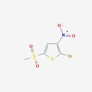 molecular formula C5H4BrNO4S2 B1444836 2-Bromo-5-methanesulfonyl-3-nitrothiophene CAS No. 2160-54-5