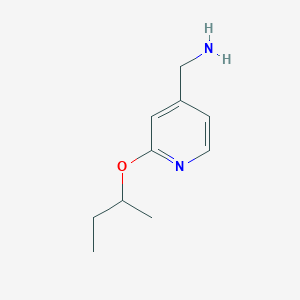 molecular formula C10H16N2O B1444841 [2-(丁-2-氧基)吡啶-4-基]甲胺 CAS No. 1247570-45-1