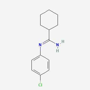 N'-(4-chlorophenyl)cyclohexanecarboximidamide